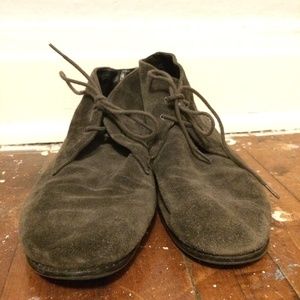 Franco Sarto Suede Ankle Booties